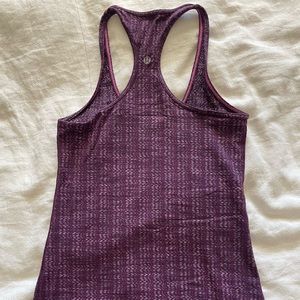 Lululemon purple weaved tank top